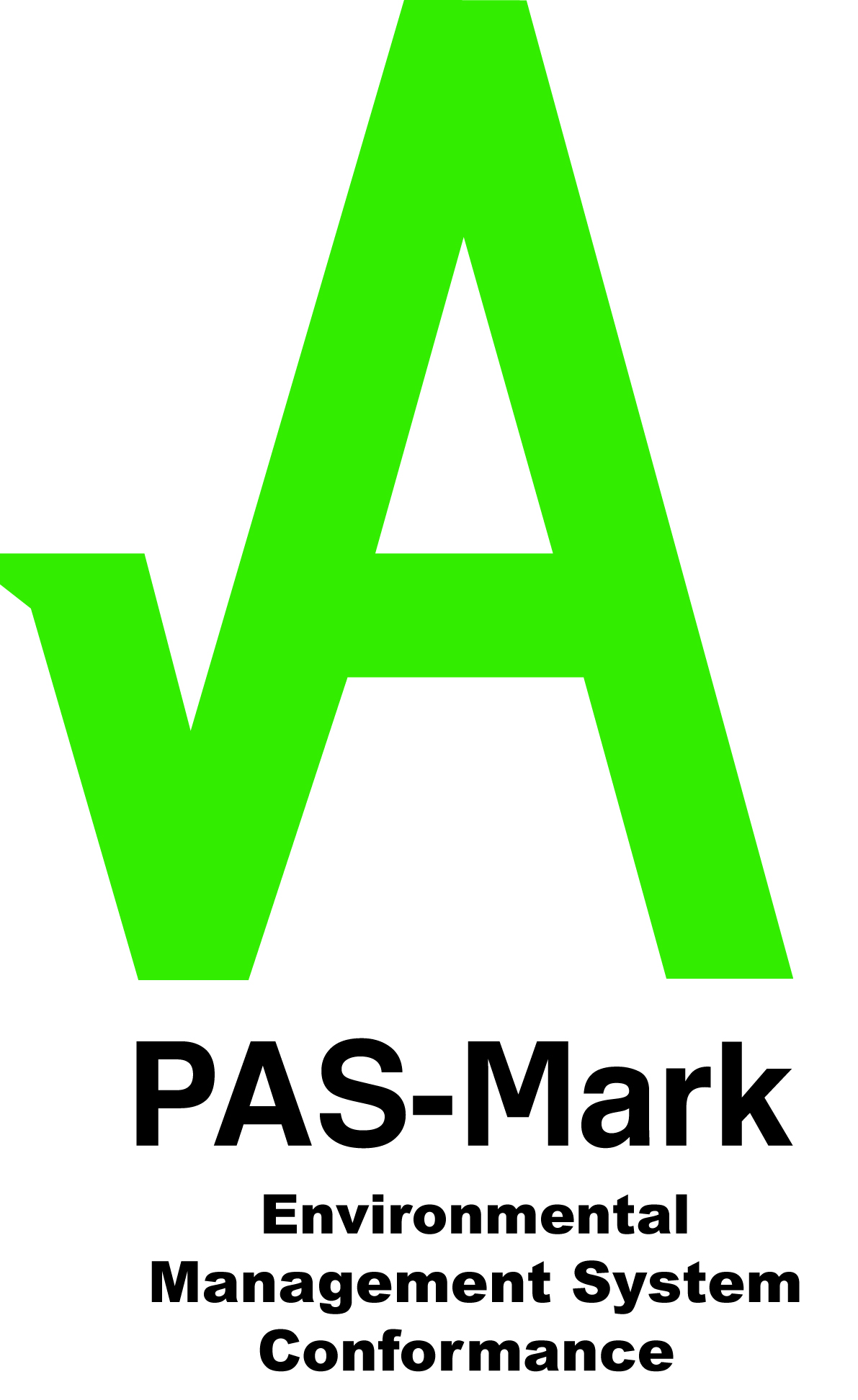 Green PAS-Mark Environmental Management System Conformance logo